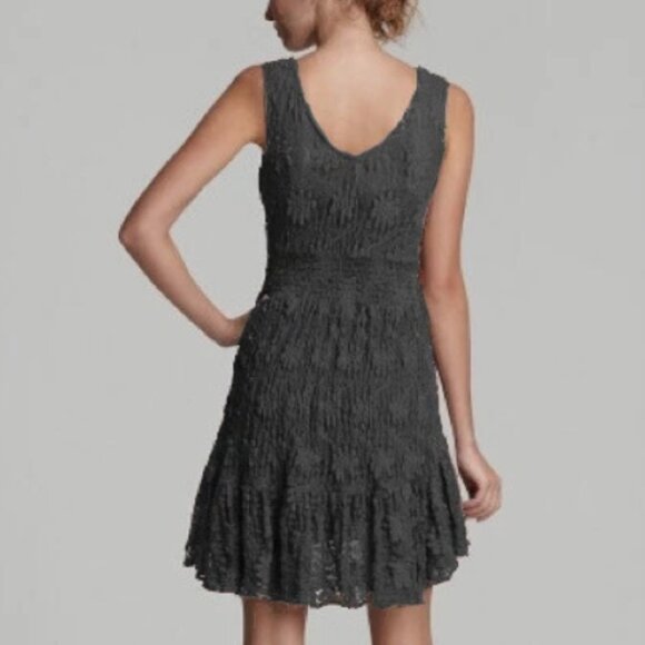 Free People Black Lace Tank Dress w/Beaded Neckline Size M NWT - Picture 2 of 13